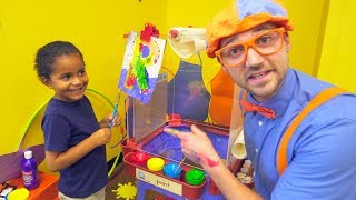 Blippi at the Play Place  Learn About Professions for Children [upl. by Notnats]