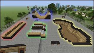 Minecraft Tutorial How To Make A Skate Park [upl. by Eisso]