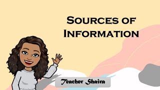 Sources of Information English 6 Week 6 MELCBased [upl. by Latty]