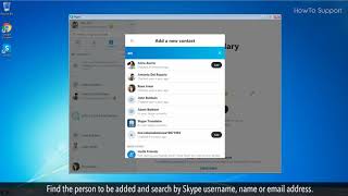 How to add someone on Skype [upl. by Ayotl]