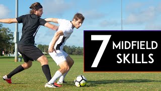 7 GREAT SKILLS for MIDFIELDERS [upl. by Namolos]