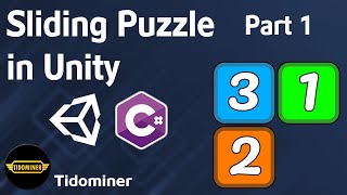 How to create Sliding Puzzle in Unity  Part 1 Setting up and Basic movement [upl. by Monia]