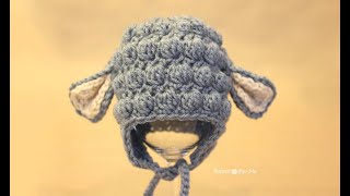 Howto Bobble Stitch for a Lamb Hat [upl. by Eetsud]