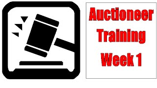 Auctioneer Training Dills for Beginners  Week 1 [upl. by Kenward]