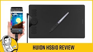 Huion HS610 Drawing Tablet Review [upl. by Saoj]