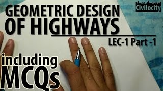 Geometric Design Of Highways  Highway Engineering  Lec1 Part1  GATE [upl. by Rimahs]