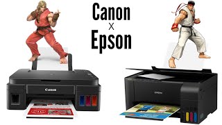 comparativo impressora Epson Canon qual melhor na prática usei os modelos g3100 canon e l3150 epson [upl. by Nabe]