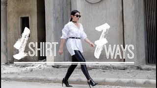 How to Style Oversized Shirt  7 Looks [upl. by Pembroke]