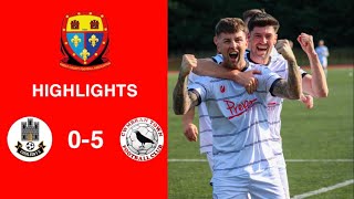 Caerleon 05 Cwmbrân Town  Gwent FA Senior cup  Quarter final highlights [upl. by Dewie]