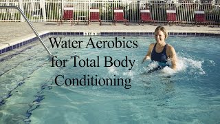 Water Aerobics Total Body Strengthening amp Cardio AQUA WORKOUT WECOACH [upl. by Arlyne]