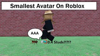 The Smallest Avatar On Roblox 2025 [upl. by Lemon778]