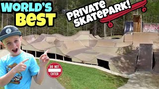 Riding The Worlds BEST Backyard Skatepark [upl. by Kinom]