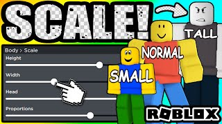 You MUST TRY These Avatar SCALE TRICKS ROBLOX [upl. by Stovall]