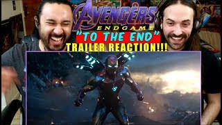 AVENGERS ENDGAME  quotTo the Endquot  TRAILER REACTION [upl. by Nimzaj]