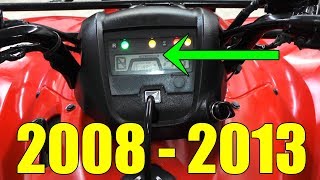 HONDA RANCHER 420  OIL CHANGE LIGHT RESET [upl. by Aronson]