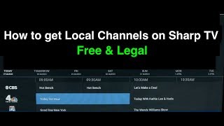 How to get Local Channels on Sharp Smart TV [upl. by Verne19]