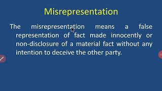 Misrepresentation [upl. by Antipas]