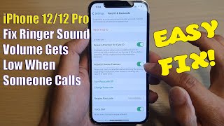 iPhone 1212 Pro Fix Ringer Sound Volume Gets Low on Incoming Calls  Easy Fix [upl. by Ule]