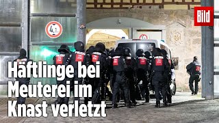 Gefängnismeuterei Polizei stürmt Knast in Thüringen  JVA Untermaßfeld [upl. by Rhyner]