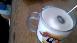 Aerolatte Review Frothing Cold Milk In Under 1 Minute [upl. by Bluma]