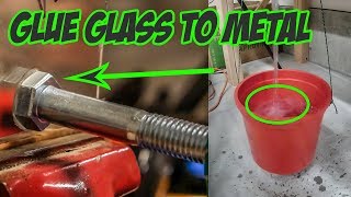 How to glue GLASS to METAL And have it STICK [upl. by Ettener398]