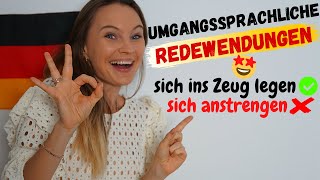 Umgangssprachliche Redewendungen  Deutsch lernen b2 c1 [upl. by Endora196]